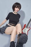 Elsababe - Pa 150cm/4ft 11 Medium Breast Movable Jaw Silicone Sex Doll