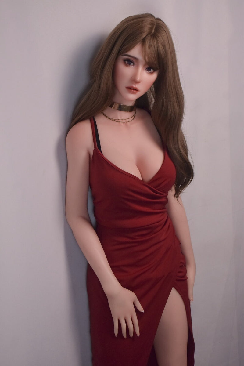 Elsababe - Jordan 165cm/5ft 5 Medium Breast Movable Jaw Silicone Sex Doll