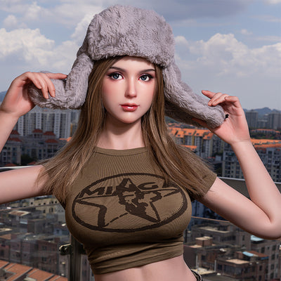 Francesca-168cm/5ft 6 Large Breast Silicone Head Sex Doll