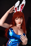 Orange In - Carol 165cm/5ft 5 Large Breast Movable Jaw Silicone Head Sex Doll