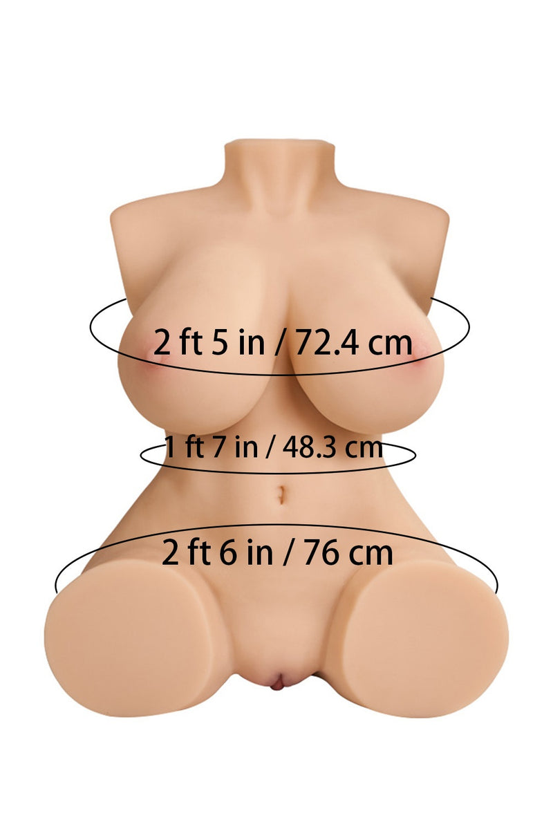 Tantaly - Olevia 150cm/4ft 11 Large Breast Torso TPE Sex Doll