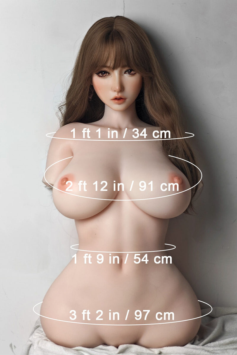 Elsababe - Jennell 150cm/4ft 11 Large Breast Movable Jaw Silicone Sex Doll
