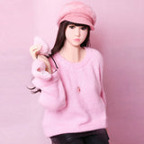 SY Doll - Bernadette 5ft1/155cm Ultra Cute Flat Chest TPE Sex Doll With Black Hair(Customized)