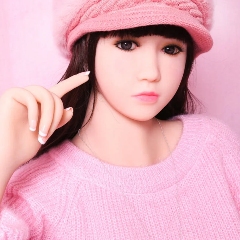 SY Doll - Bernadette 5ft1/155cm Ultra Cute Flat Chest TPE Sex Doll With Black Hair(Customized)