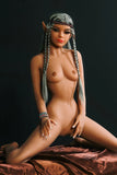 SY Doll - Margorie 5ft1/155cm Ultra Flat Chest Elf Sex Doll With Gray Hair (Customized)