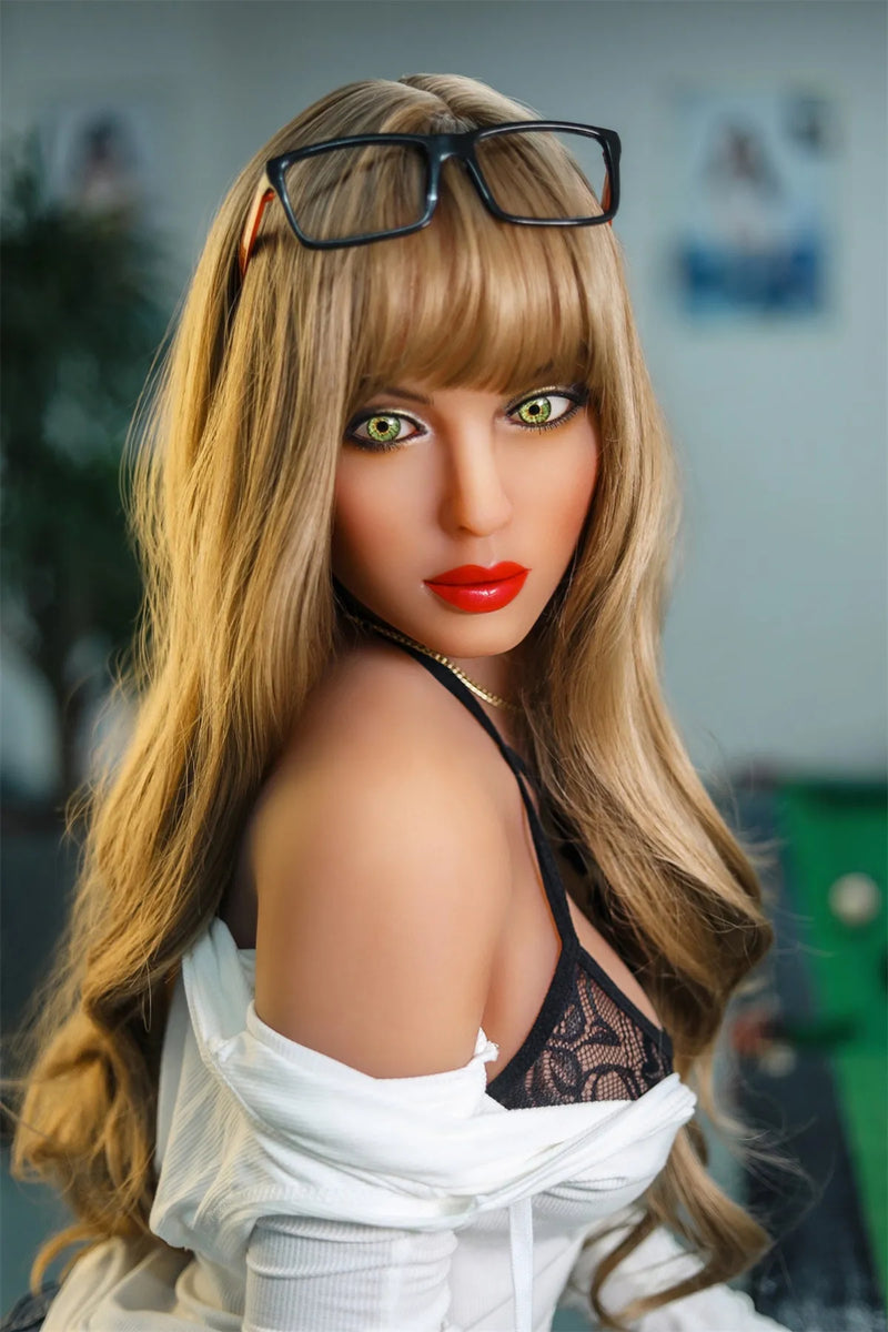 SY Doll - Aubrey 152cm /5ft Teacher Style TPE Sex Doll With Blonde Curly Hair(Customized)
