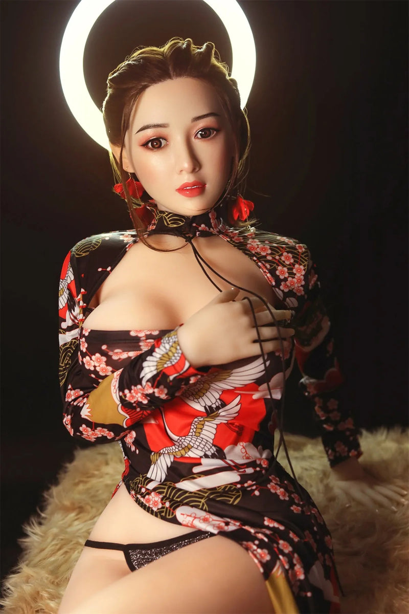 SY Doll - Irina 158cm /5ft2 Small Breast Life-Like Asian Sex Doll With Blonde Hair (Customized)